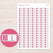 I-14106 planner sticker sheet with enlarged sticker detail