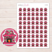 I-14108 planner sticker sheet with enlarged sticker detail