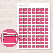 I-14109 planner sticker sheet with enlarged sticker detail