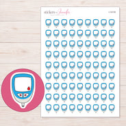 I-14118 planner sticker sheet with enlarged sticker detail