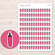 I-14127 planner sticker sheet with enlarged sticker detail