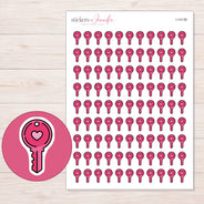 I-14136 planner sticker sheet with enlarged sticker detail