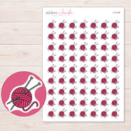 I-14138 planner sticker sheet with enlarged sticker detail