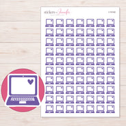 I-14142 planner sticker sheet with enlarged sticker detail