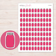I-14148 planner sticker sheet with enlarged sticker detail