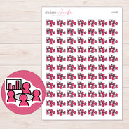 I-14153 planner sticker sheet with enlarged sticker detail