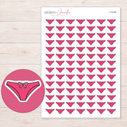 I-14164 planner sticker sheet with enlarged sticker detail