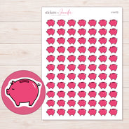 I-14172 planner sticker sheet with enlarged sticker detail