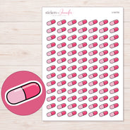 I-14174 planner sticker sheet with enlarged sticker detail