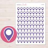 I-14175 planner sticker sheet with enlarged sticker detail