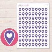 I-14176 planner sticker sheet with enlarged sticker detail