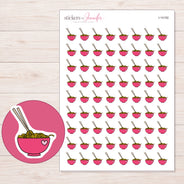 I-14192 planner sticker sheet with enlarged sticker detail