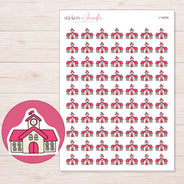 I-14200 planner sticker sheet with enlarged sticker detail