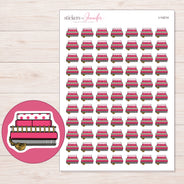 I-14214 planner sticker sheet with enlarged sticker detail