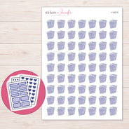 I-14215 planner sticker sheet with enlarged sticker detail