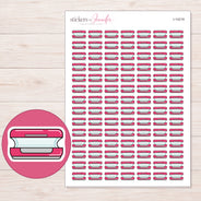 I-14219 planner sticker sheet with enlarged sticker detail
