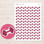 I-14253 planner sticker sheet with enlarged sticker detail