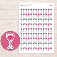 I-14260 planner sticker sheet with enlarged sticker detail