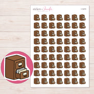 I-14272 planner sticker sheet with enlarged sticker detail