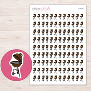 I-14276 planner sticker sheet with enlarged sticker detail