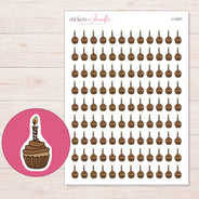 I-14291 planner sticker sheet with enlarged sticker detail