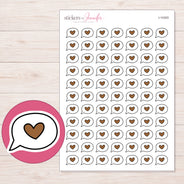 I-14303 planner sticker sheet with enlarged sticker detail