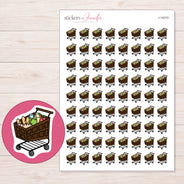 I-14310 planner sticker sheet with enlarged sticker detail