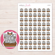 I-14312 planner sticker sheet with enlarged sticker detail