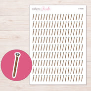I-14338 planner sticker sheet with enlarged sticker detail