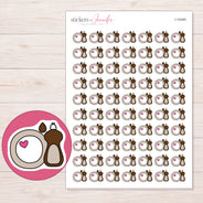 I-14340 planner sticker sheet with enlarged sticker detail