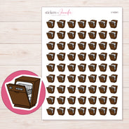 I-14341 planner sticker sheet with enlarged sticker detail