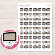 I-14349 planner sticker sheet with enlarged sticker detail