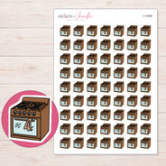 I-14366 planner sticker sheet with enlarged sticker detail