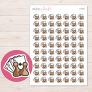 I-14379 planner sticker sheet with enlarged sticker detail