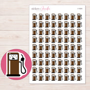 I-14381 planner sticker sheet with enlarged sticker detail