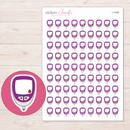 I-14382 planner sticker sheet with enlarged sticker detail