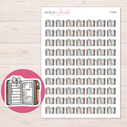 I-14393 planner sticker sheet with enlarged sticker detail