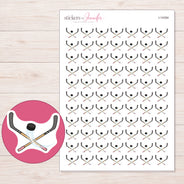 I-14394 planner sticker sheet with enlarged sticker detail