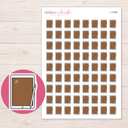 I-14398 planner sticker sheet with enlarged sticker detail