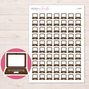 I-14407 planner sticker sheet with enlarged sticker detail