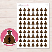 I-14422 planner sticker sheet with enlarged sticker detail