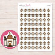 I-14423 planner sticker sheet with enlarged sticker detail