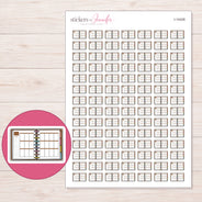I-14426 planner sticker sheet with enlarged sticker detail