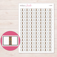 I-14427 planner sticker sheet with enlarged sticker detail