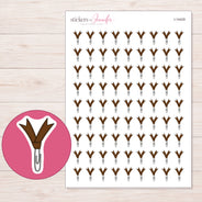 I-14429 planner sticker sheet with enlarged sticker detail