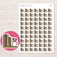 I-14445 planner sticker sheet with enlarged sticker detail