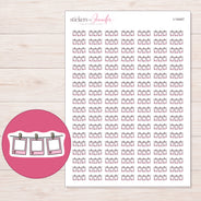 I-14447 planner sticker sheet with enlarged sticker detail