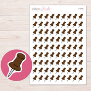 I-14453 planner sticker sheet with enlarged sticker detail