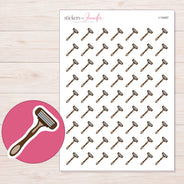 I-14457 planner sticker sheet with enlarged sticker detail