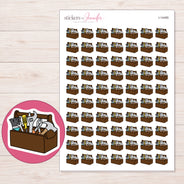 I-14495 planner sticker sheet with enlarged sticker detail